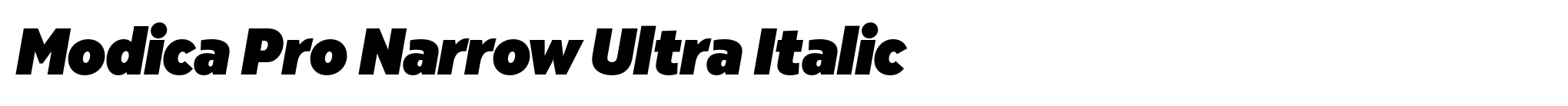 Modica Pro Narrow Ultra Italic image